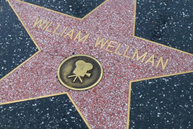ABD, CALIFORNIA, HOLYWOOD - 20 Mayıs 2019: Hollywood, Kaliforniya 'daki Hollywood Şöhret Yolu' nda William Wellman yıldızı 