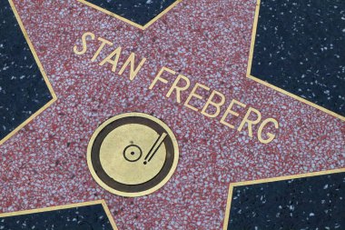 ABD, CALIFORNIA, HOLYWOOD - 20 Mayıs 2019: Stan Freberg Hollywood Şöhret Yolu, Kaliforniya 