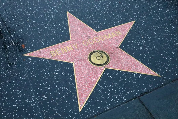 Сша California Hollywood Травня 2019 Року Зірка Бенні Гудмана Голлівудській — стокове фото