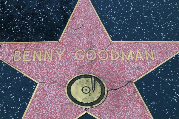 Usa California Hollywood May 2019 Benny Goodman Star Hollywood Walk — Stock Photo, Image