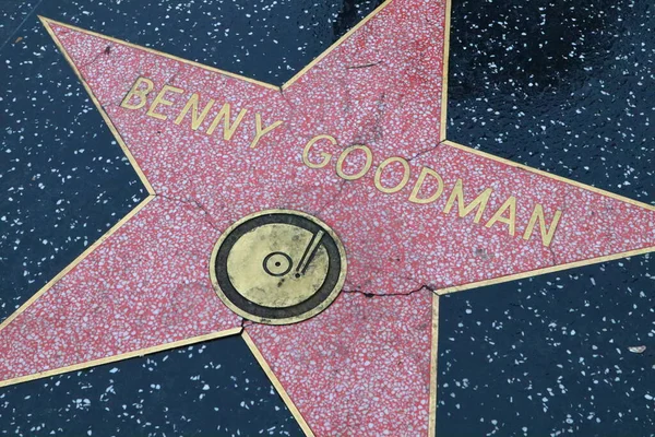 Usa California Hollywood May 2019 Benny Goodman Star Hollywood Walk — Stock Photo, Image