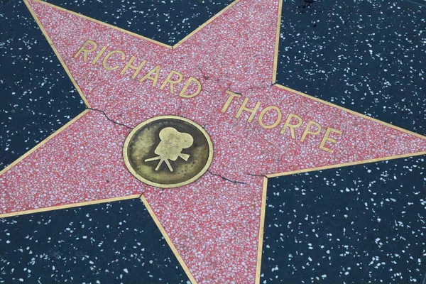 Usa Kalifornien Hollywood Maj 2019 Richard Thorpe Stjärna Hollywood Walk — Stockfoto