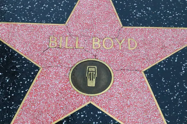 Usa California Hollywood May 2019 Bill Boyd Star Hollywood Walk — Stock Photo, Image