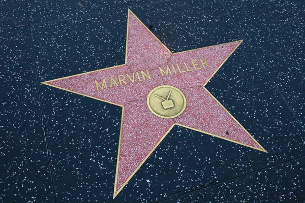 Usa Kalifornien Hollywood Mai 2019 Marvin Miller Stern Auf Dem — Stockfoto