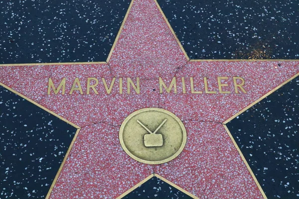 Usa California Hollywood Mayo 2019 Marvin Miller Protagoniza Paseo Fama — Foto de Stock