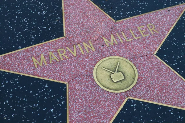 Usa California Hollywood Mayo 2019 Marvin Miller Protagoniza Paseo Fama — Foto de Stock