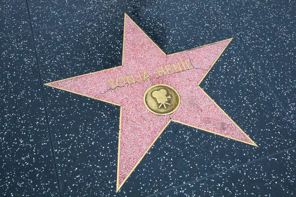 Usa California Hollywood May 2019 Sonja Henie Star Hollywood Walk — Stock Photo, Image