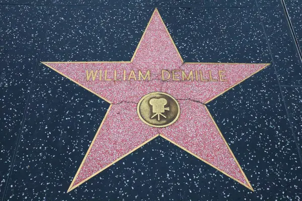 Usa California Hollywood May 2019 William Demille Star Hollywood Walk — Stock Photo, Image
