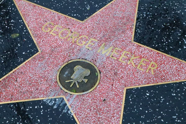 Usa California Hollywood Mei 2019 George Meeker Ster Hollywood Walk — Stockfoto