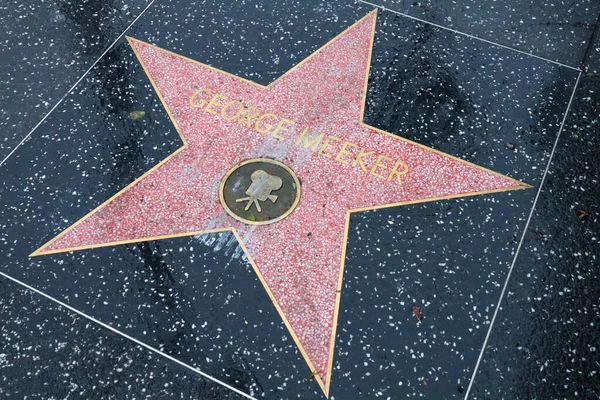 Usa Kalifornien Hollywood Maj 2019 George Meeker Stjärna Hollywood Walk — Stockfoto