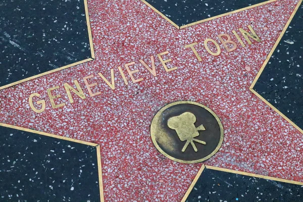 Usa California Hollywood Května 2019 Hvězda Genevieve Tobinové Hollywoodském Chodníku — Stock fotografie