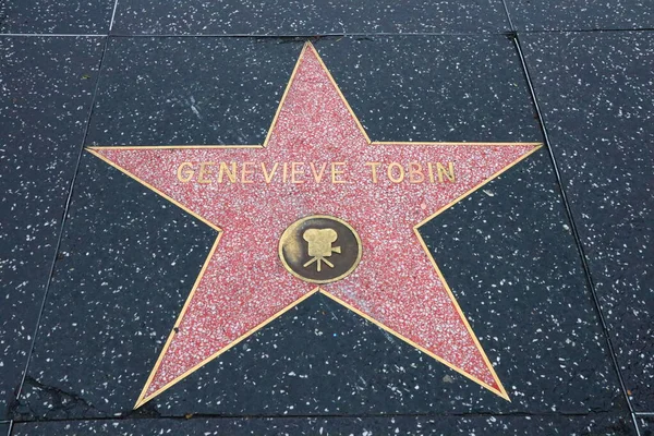 カリフォルニア州 カリフォルニア州ハリウッド ウォーク フェイムのジュネーブ トビン スター — ストック写真