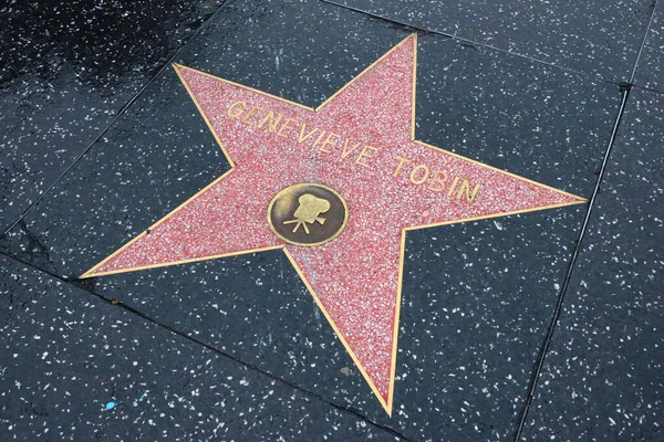 Usa Kalifornien Hollywood Maj 2019 Genevieve Tobin Stjärna Hollywood Walk — Stockfoto
