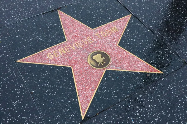 カリフォルニア州 カリフォルニア州ハリウッド ウォーク フェイムのジュネーブ トビン スター — ストック写真
