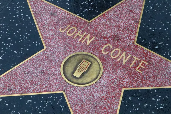 Usa California Hollywood May 2019 John Conte Star Hollywood Walk — Stock Photo, Image