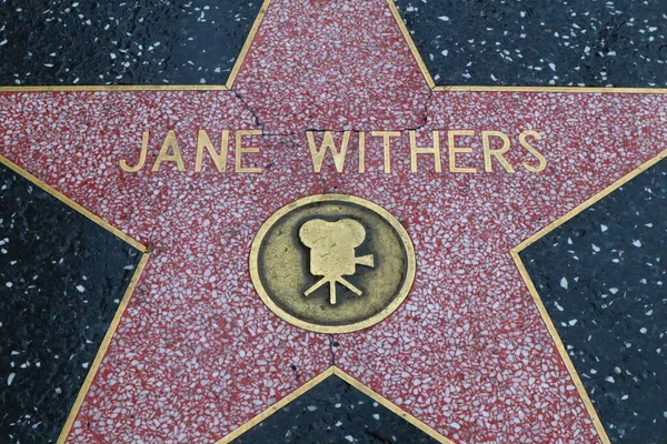 Stock image USA, CALIFORNIA, HOLLYWOOD - May 20, 2019: Jane Withers star on the Hollywood Walk of Fame in Hollywood, California 