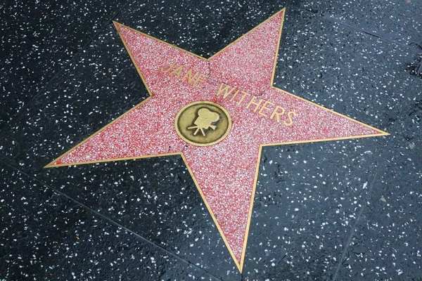 加利福尼亚州 好莱坞 2019年5月20日 威瑟斯在好莱坞名人堂中的明星 — 图库照片