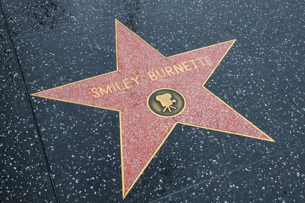Usa California Hollywood May 2019 Smiley Burnette Star Hollywood Walk — Stock Photo, Image