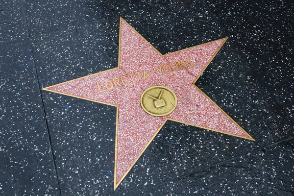Usa Kalifornia Hollywood Maja 2019 Loretta Młoda Gwiazda Hollywood Walk — Zdjęcie stockowe