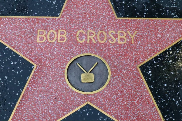 Usa Kalifornien Hollywood Maj 2019 Bob Crosby Stjärna Hollywood Walk — Stockfoto