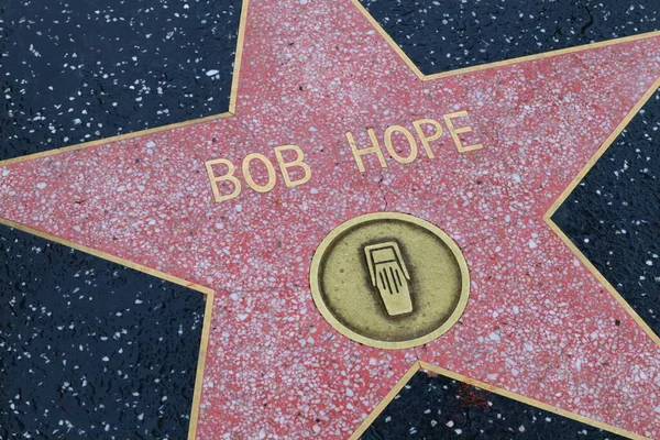 Usa Kalifornien Hollywood Maj 2019 Bob Hope Stjärna Hollywood Walk — Stockfoto