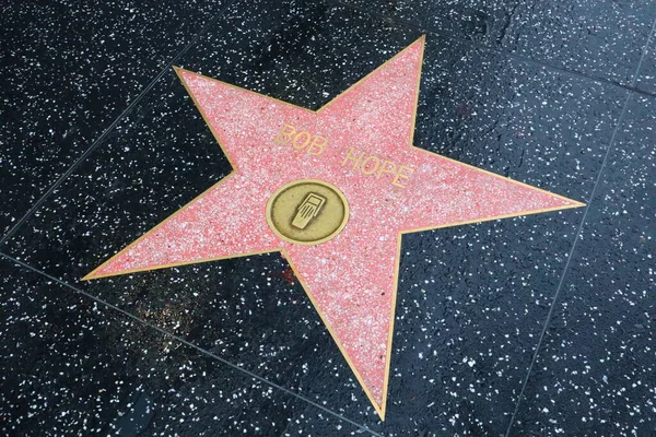 Usa California Hollywood Května 2019 Hvězda Bob Hope Hollywoodském Chodníku — Stock fotografie