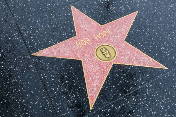 Usa Kalifornien Hollywood Maj 2019 Bob Hope Stjärna Hollywood Walk — Stockfoto