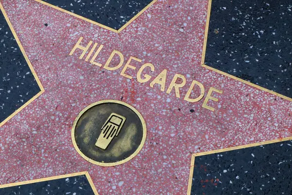 Usa California Hollywood May 2019 Hildegarde Star Hollywood Walk Fame — Stock Photo, Image