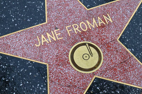 Usa California Hollywood May 2019 Jane Froman Star Hollywood Walk — Stock Photo, Image