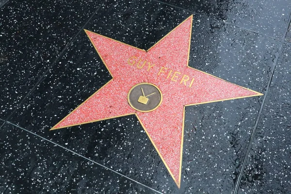 Usa California Hollywood May 2019 Guy Fieri Star Hollywood Walk — Stock Photo, Image
