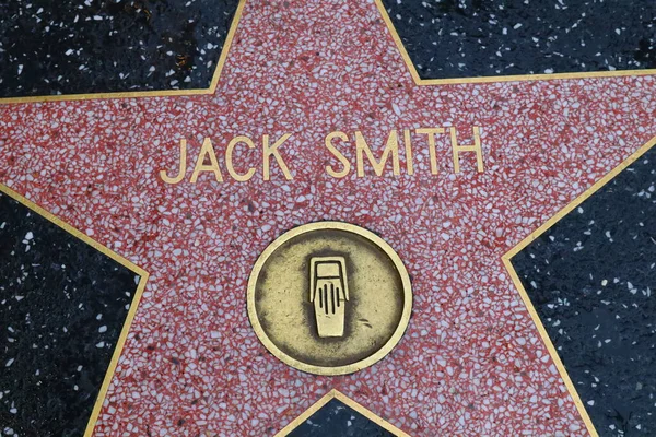 Usa California Hollywood Května 2019 Hvězda Jacka Smithe Hollywood Walk — Stock fotografie