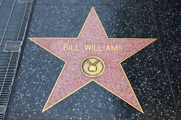 Usa California Hollywood May 2019 Bill Williams Star Hollywood Walk — Stock Photo, Image