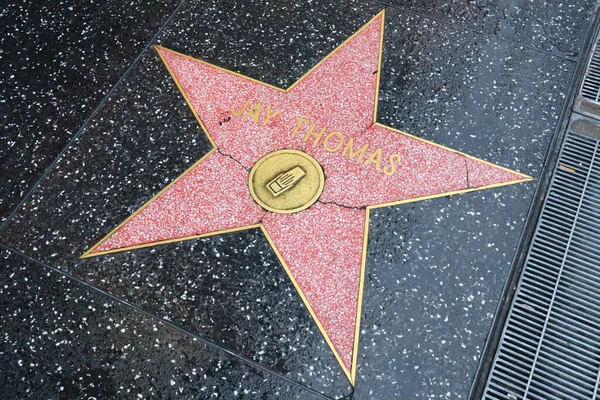Usa Kalifornia Hollywood Maja 2019 Jay Thomas Gwiazdą Hollywood Walk — Zdjęcie stockowe