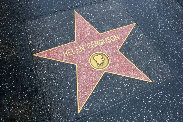 Usa California Hollywood May 2019 Helen Ferguson Star Hollywood Walk — Stock Photo, Image
