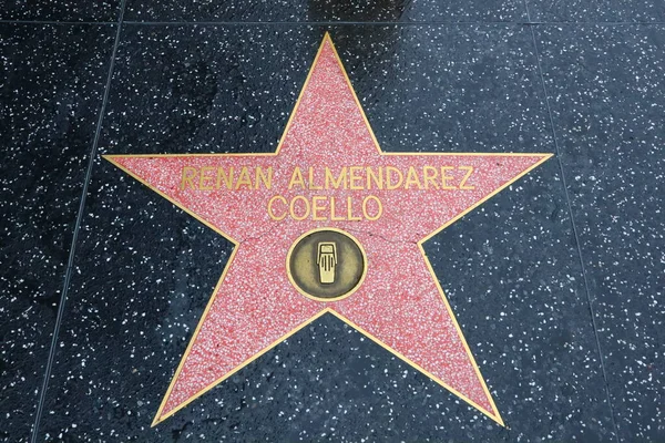 Usa California Hollywood April 2019 Renan Almendarez Coello Star Hollywood — Stock Photo, Image