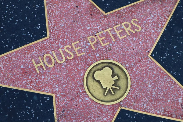 Usa California Hollywood April 2019 House Peters Star Hollywood Walk — Stock Photo, Image