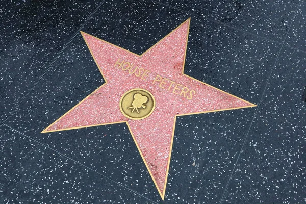 Usa Kalifornia Hollywood Kwietnia 2019 Gwiazda House Peters Hollywoodzkiej Alei — Zdjęcie stockowe