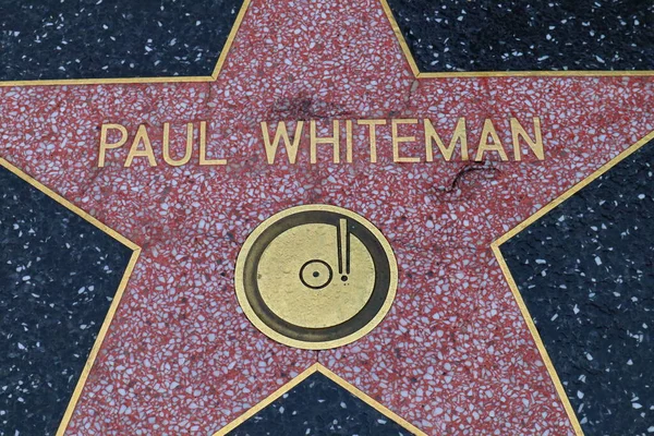 Usa Kalifornia Hollywood Kwietnia 2019 Paul Whiteman Gwiazda Hollywood Walk — Zdjęcie stockowe