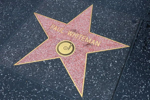 Usa California Hollywood April 2019 Paul Whiteman Star Hollywood Walk — Stock Photo, Image