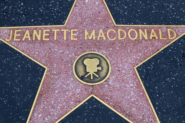 Usa California Hollywood Abril 2019 Jeanette Macdonald Protagoniza Paseo Fama — Foto de Stock