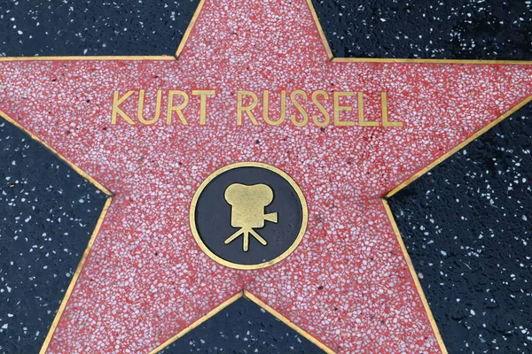 Usa California Hollywood April 2019 Kurt Russell Star Hollywood Walk — Stock Photo, Image