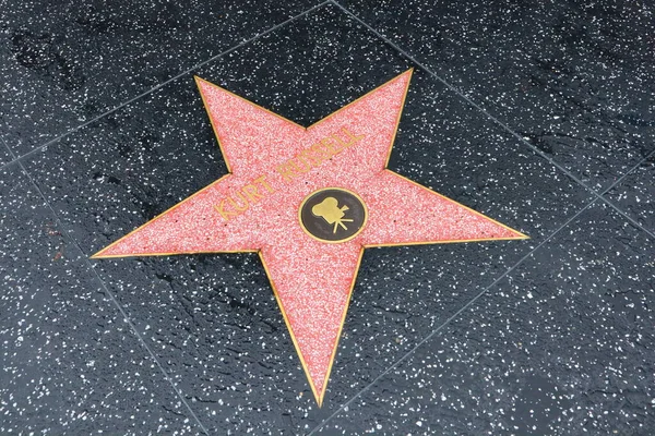 Usa Kalifornien Hollywood April 2019 Kurt Russell Stjärna Hollywood Walk — Stockfoto