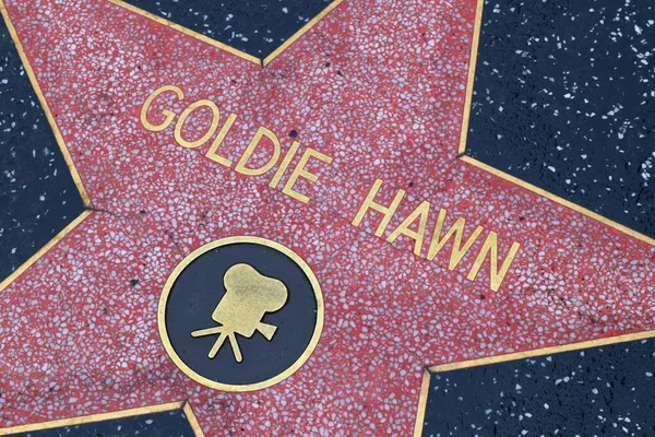 Usa California Hollywood April 2019 Goldie Hawn Star Hollywood Walk — Stock Photo, Image