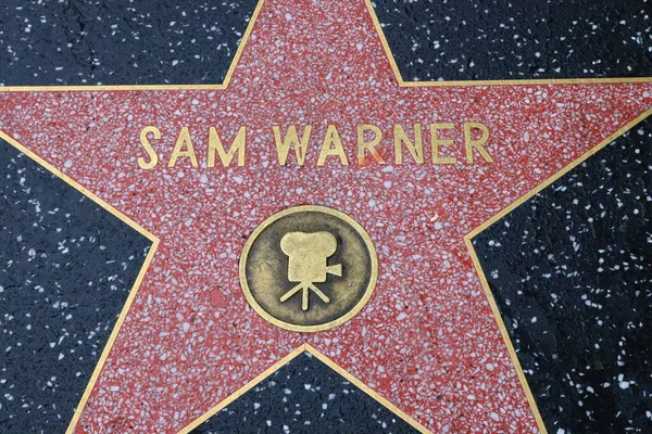 Usa California Hollywood May 2019 Sam Warner Star Hollywood Walk — Stock Photo, Image