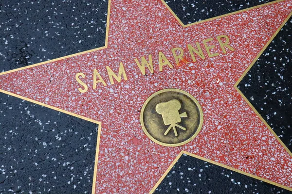 Usa California Hollywood May 2019 Sam Warner Star Hollywood Walk — Stock Photo, Image