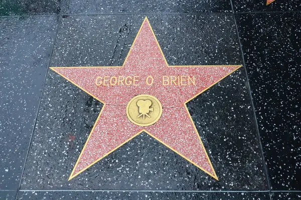 Usa California Hollywood May 2019 George Brien Star Hollywood Walk — Stock Photo, Image