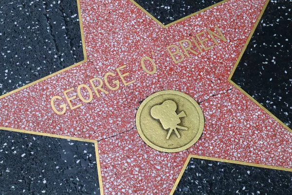 Eua California Hollywood Maio 2019 George Brien Estrela Calçada Fama — Fotografia de Stock