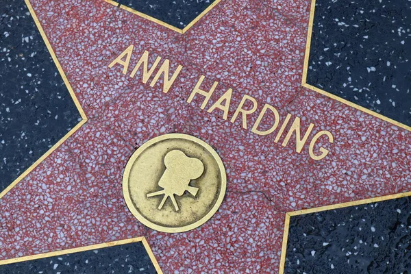 Usa California Hollywood May 2019 Ann Harding Star Hollywood Walk — Stock Photo, Image