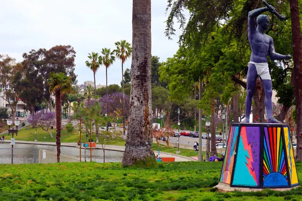 Usa Los Angeles Maj 2019 Udsigt Til Macarthur Park Beliggende - Stock-foto