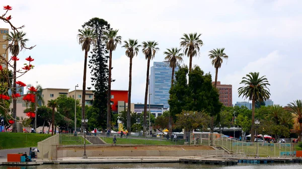 Ηπα Λος Άντζελες Μαΐου 2019 Άποψη Του Πάρκου Macarthur Που — Φωτογραφία Αρχείου